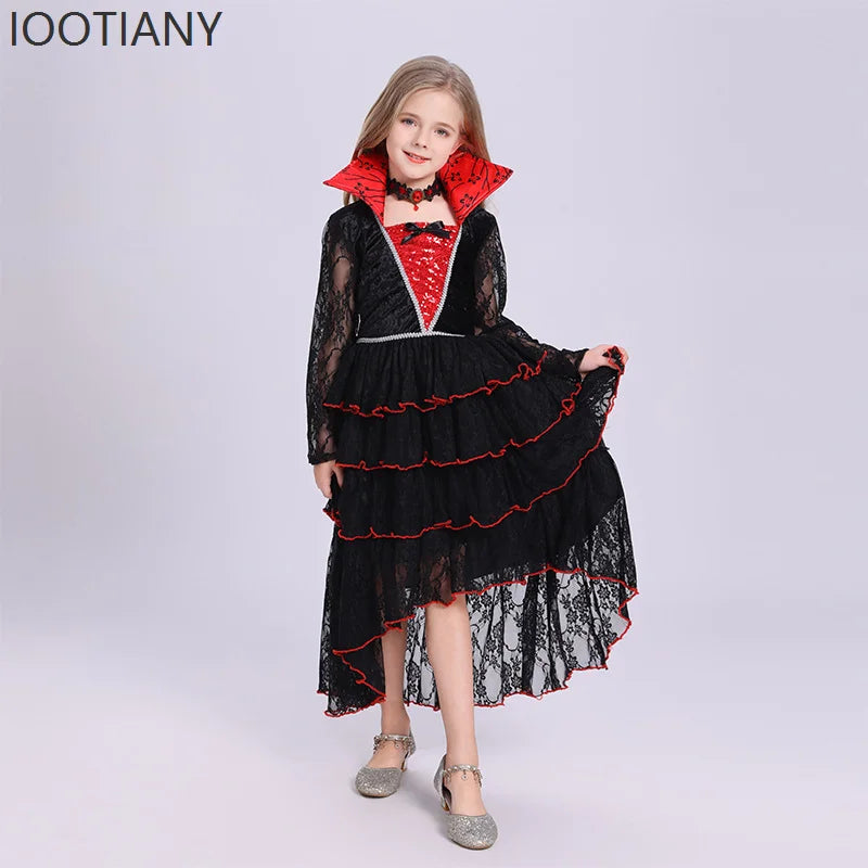 Girls' Witch Dress Costume - Black - Design 2 - product image 6