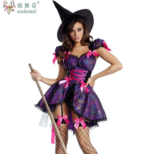 Cute Magic Sorceress Playsuit Multiple Witch Unisex Dress Halloween