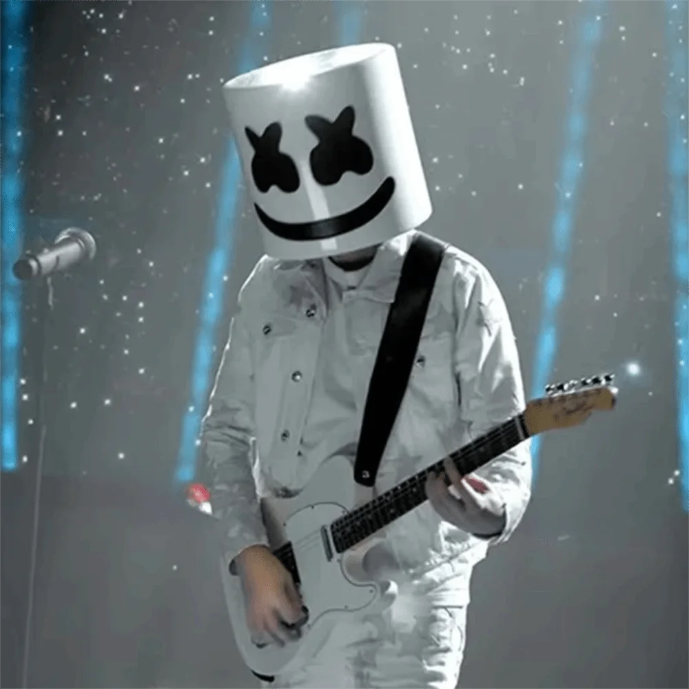 Dj Marshmallow LED Neon Halloween Mask