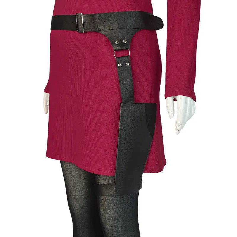 Female Ada Costume Wong Costume Dress Belt Cosplay Outfits Halloween Disguise Suit for - Package 1 / XXL