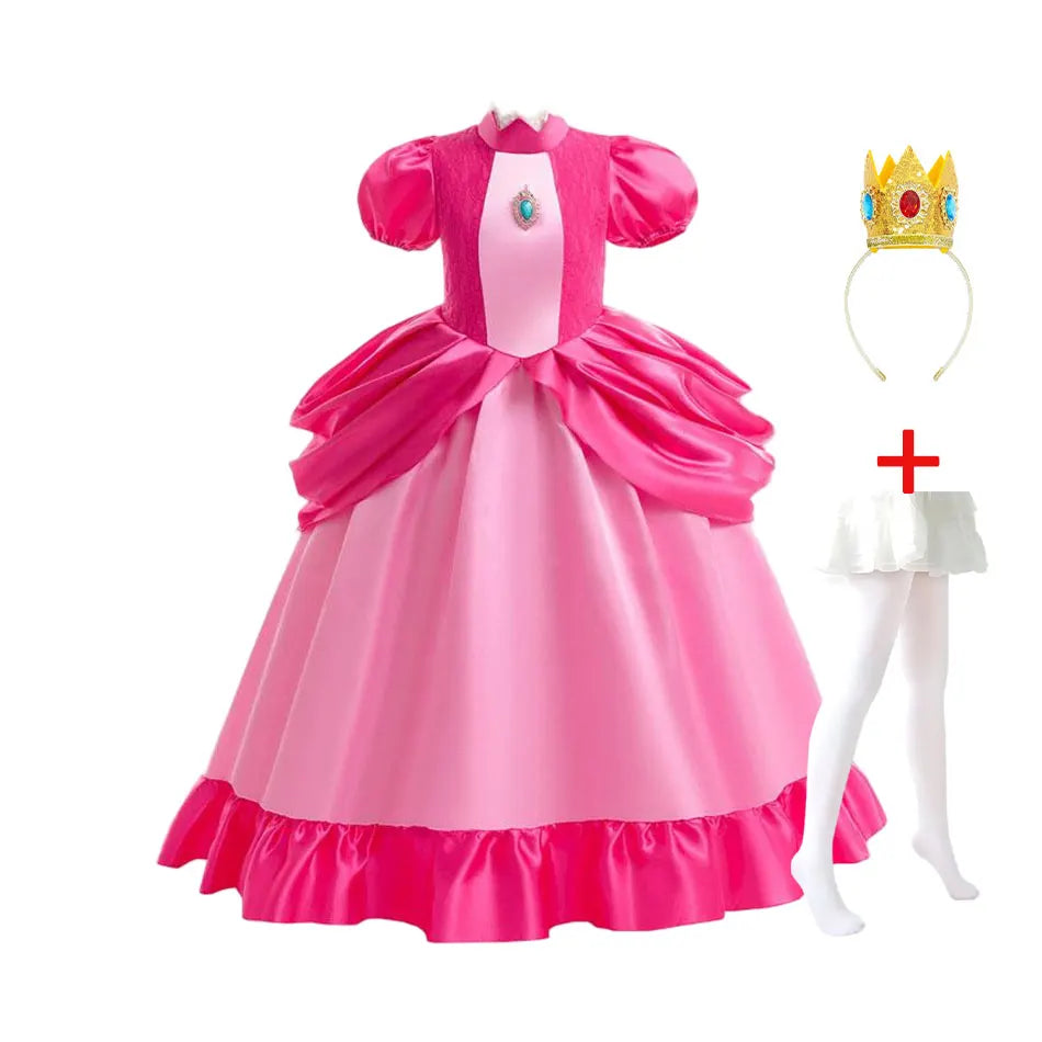 Kids’ Pink Video Game Princess Halloween Costume
