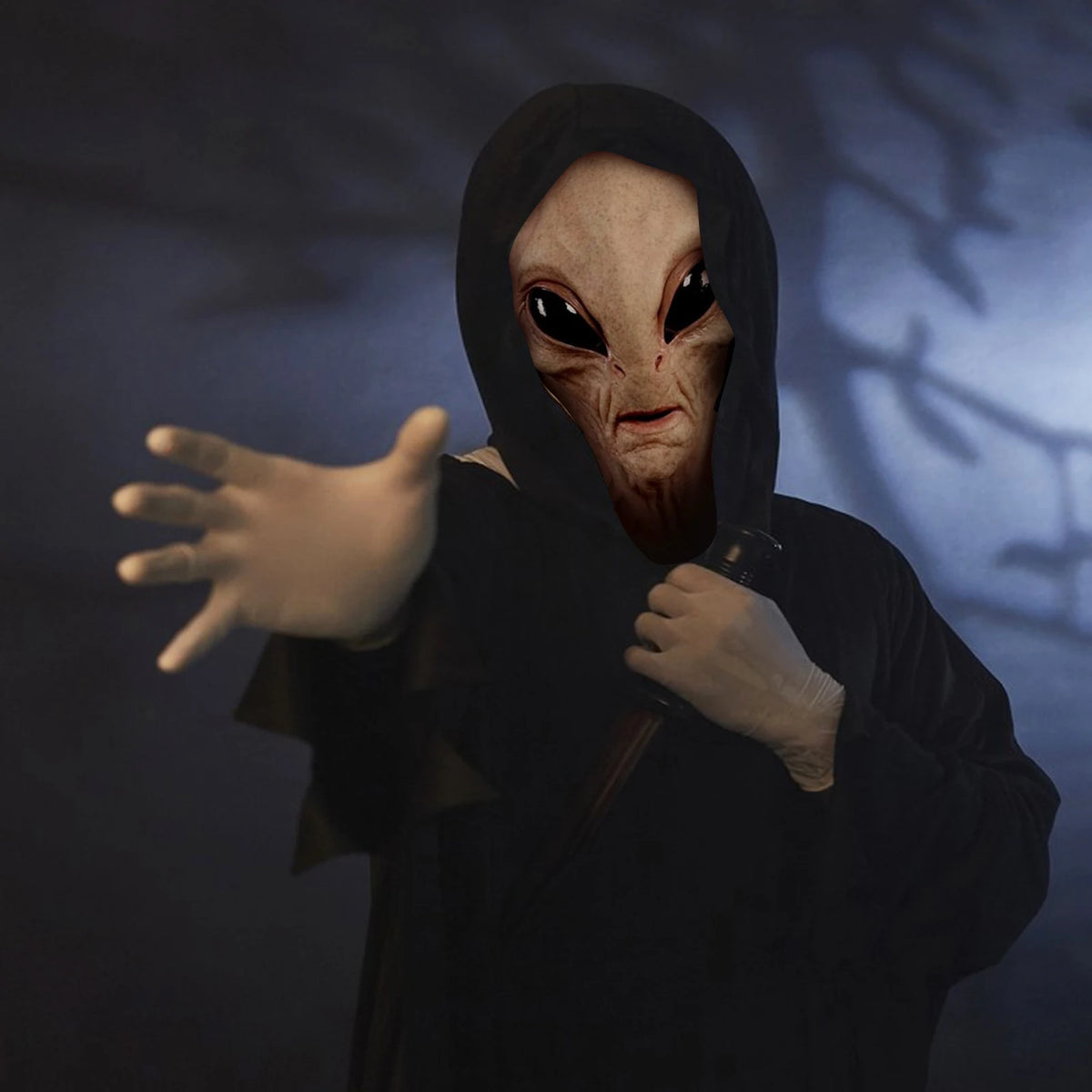 Full-Head Alien Latex Halloween Mask
