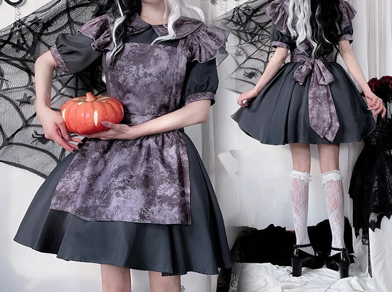 Women's Casual Witch Halloween Costume Dress - Discount Halloween City