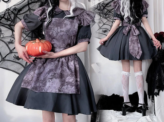 Women's Casual Witch Halloween Costume Dress - Discount Halloween City