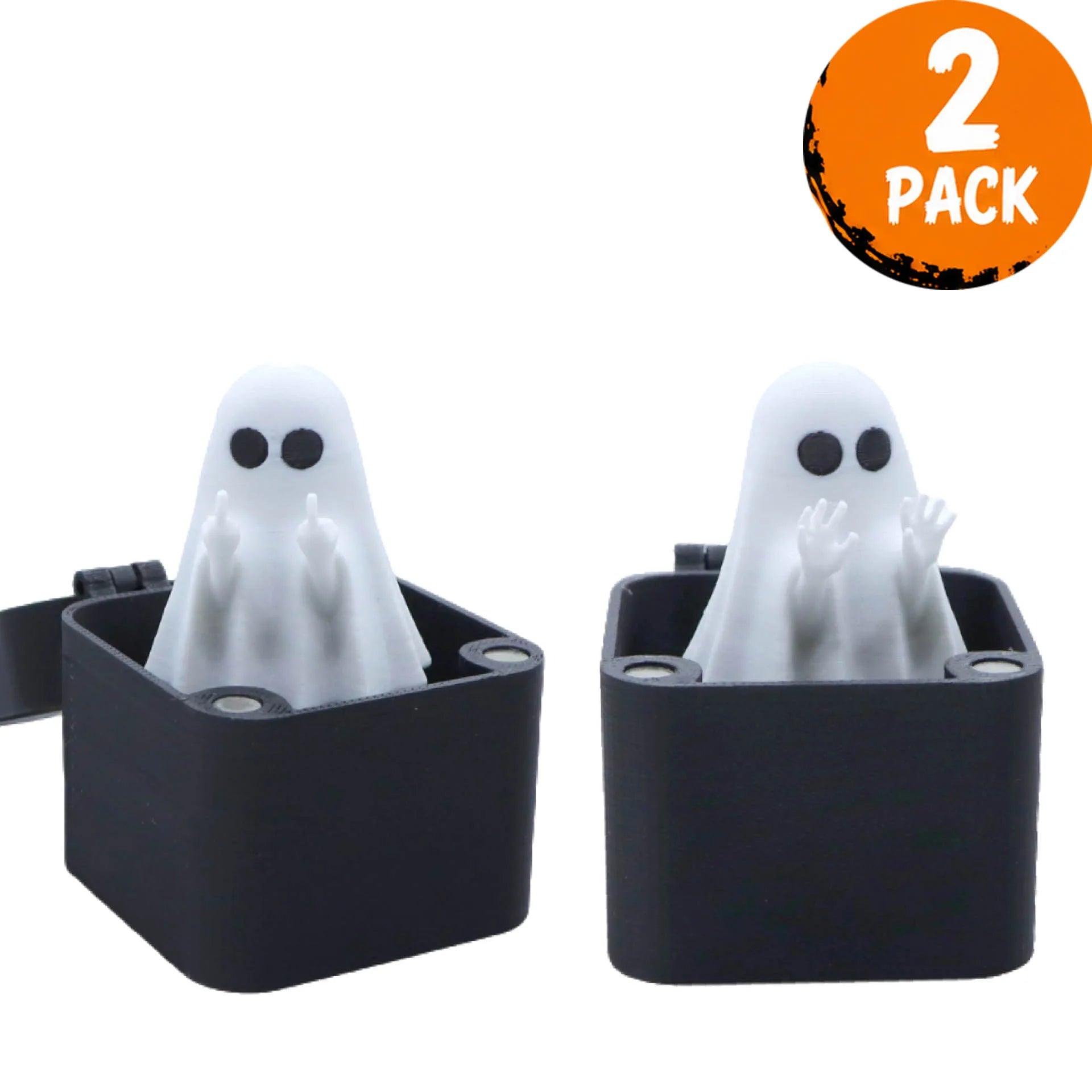 3D Printed Middle Finger Ghost Surprise Box Funny Prank Props Halloween Decor Spooky Pop Up Ghost Gift