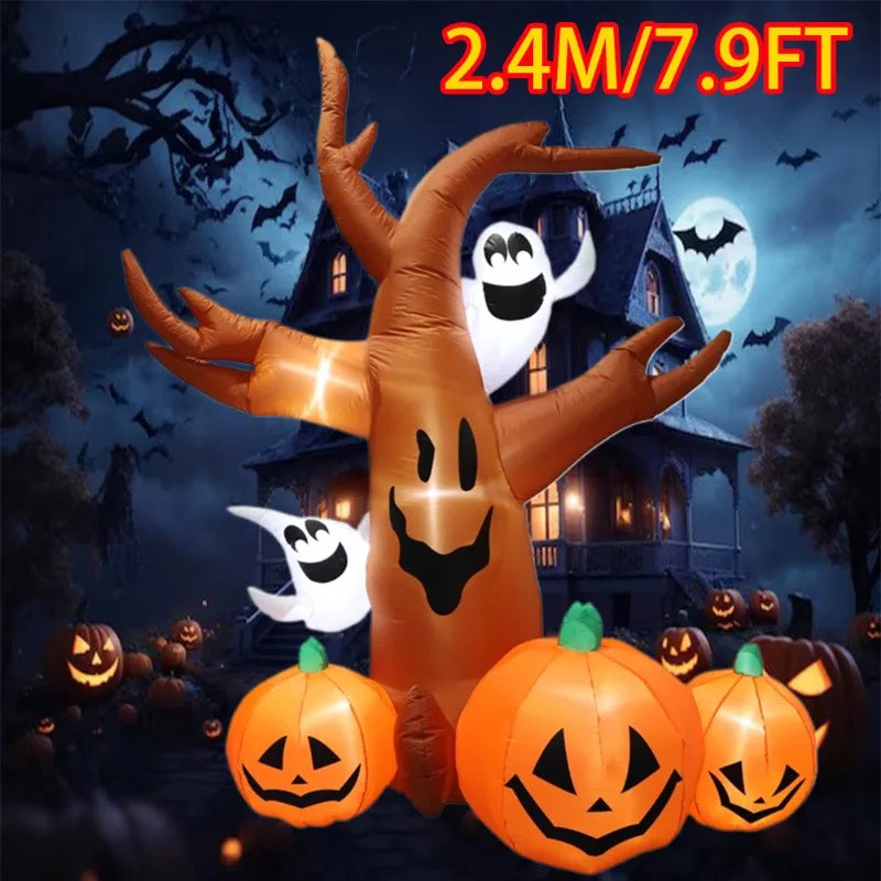 Inflatable Toy Scary Pumpkin Tree Halloween Inflatable Model Luminous Day of - product image 1