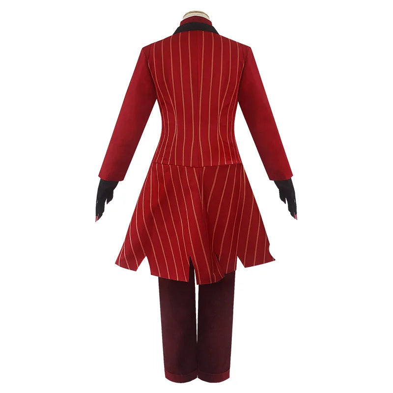 Hazbin Costume Hotel Uniform ALASTOR Costume Adult Men Halloween Uniform Jacket Pants - Costume / XXL