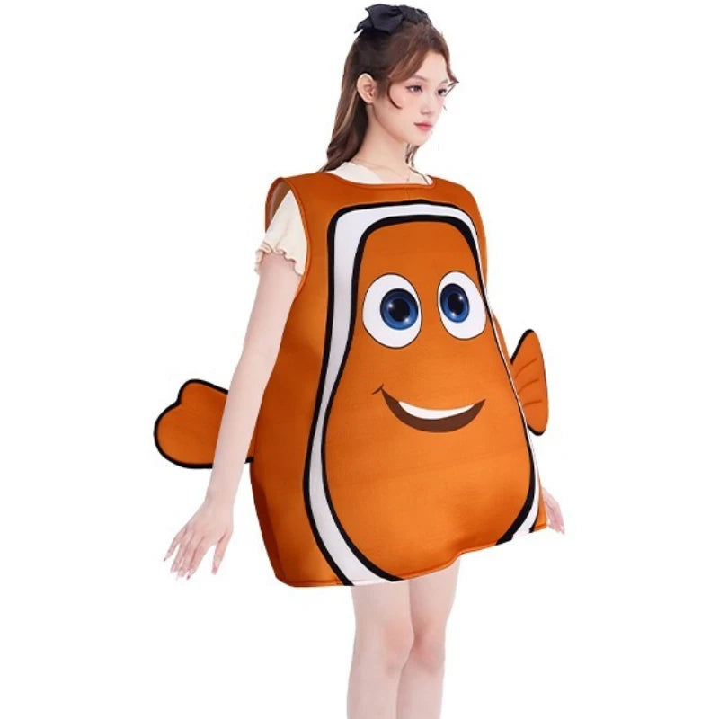 Anime Find Nemo Dory Clown Fish Costume Adult Clownfish Nemo Halloween Costume for Women - View 4