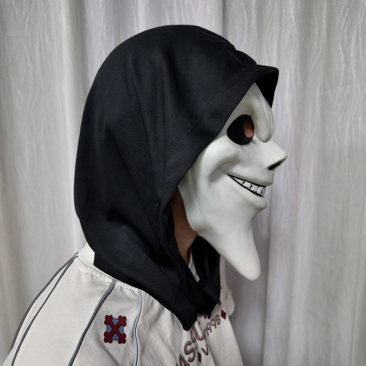 Ghost Face Mask Halloween Costume Funny Horror Killer Scary Movie Mask - product image 4