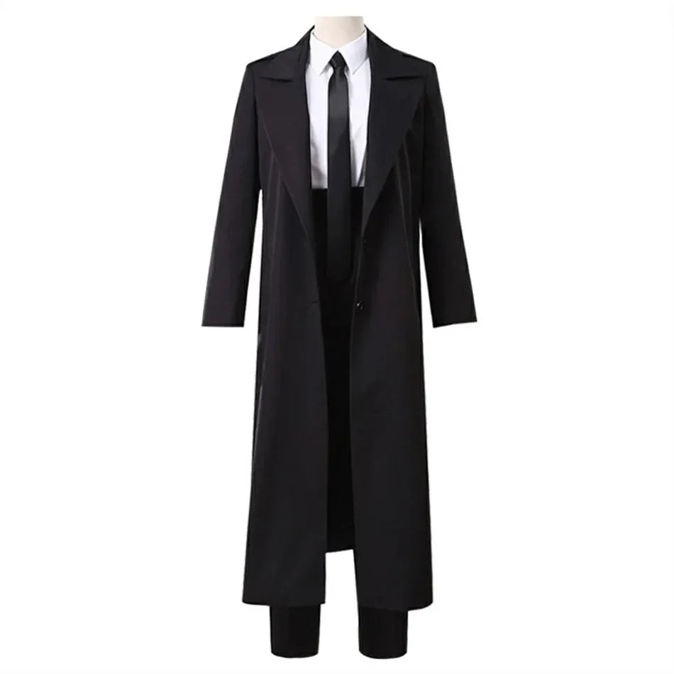 Anime Chain Saw Makima Costume Sawman Makima Costume for Men Women Suits Wigs Trench Shirt - Only Coat / XXXL