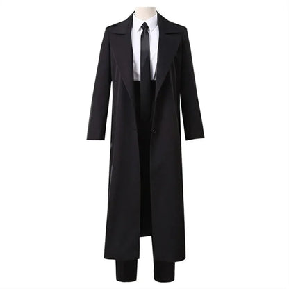 Anime Chain Saw Makima Costume Sawman Makima Costume for Men Women Suits Wigs Trench Shirt - Only Coat / XXXL