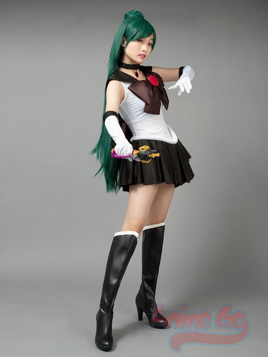 Sailor Pluto Cosplay Costume for Women | Anime Dress & Wig Options