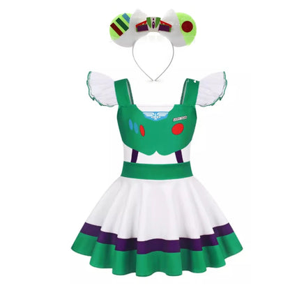 Halloween Masquerade Jessie Costume & hairband Summer toy Movies Cosplay Dress Carnival Party Fancy Stage Performance Outfits