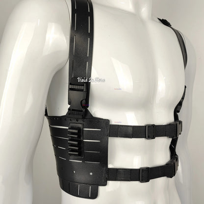 Residenttttt Evil Requiem Leon S for Halloween Costume and Kennedy Tactical Harness - suspenders / ADULT S
