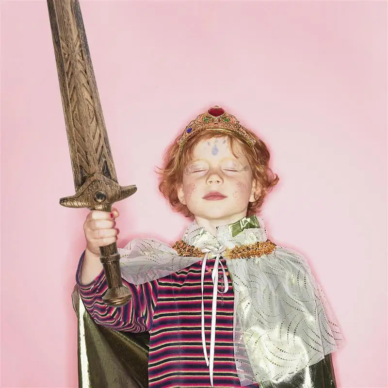 Durable Silver Broad Sword Cosplay Props Halloween Sword Costume Party Supplies Roman Sword Prop Interactive - product image 5