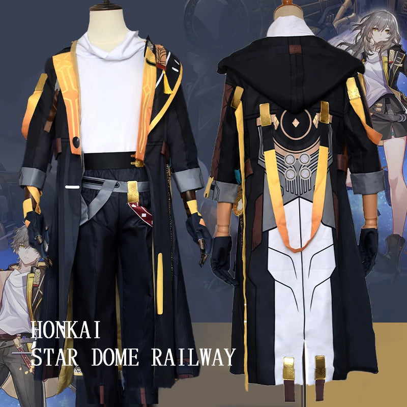 Honkai Star Rail Trailblazer Stelle Caelus Women's Men Costume Cos Game Anime Uniform - Female style / XL