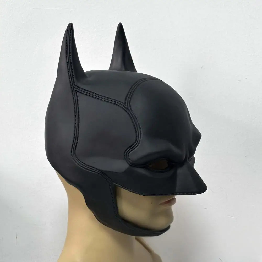 Superhero Bat Mask Headgear Latex Mask Adult Halloween Cosplay Props Bruce Wayne The Dark Knight Mask