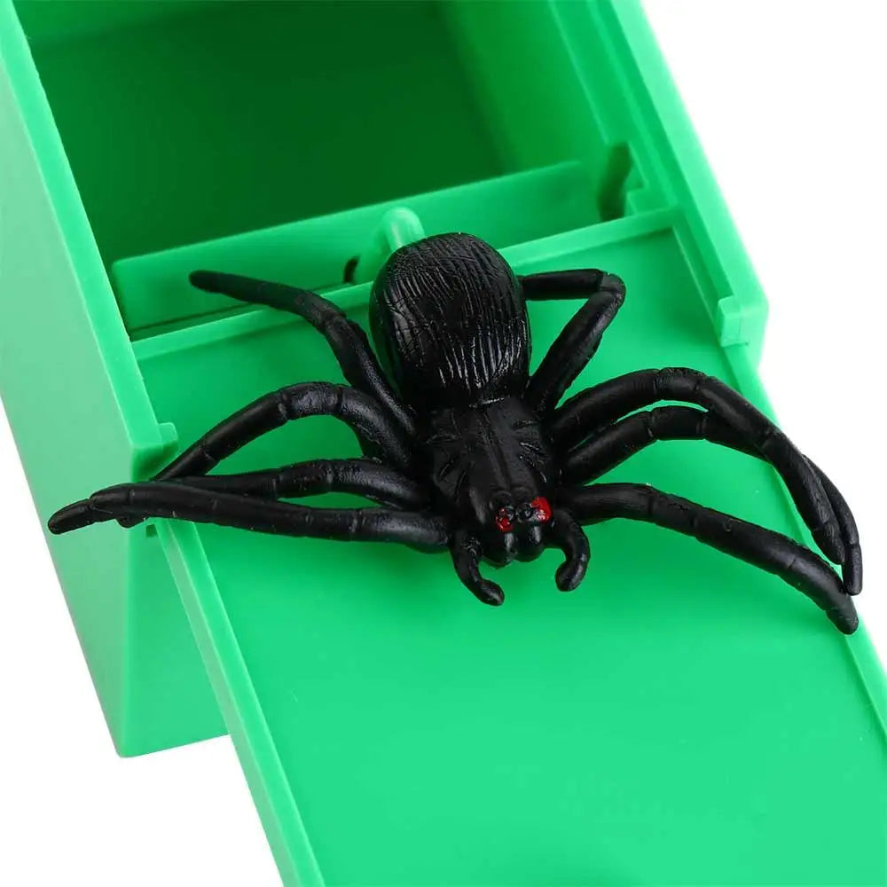 Joke Gift Funny Spider Box Play Bug Scare Toy Box Surprising Scare Prank Toy Office