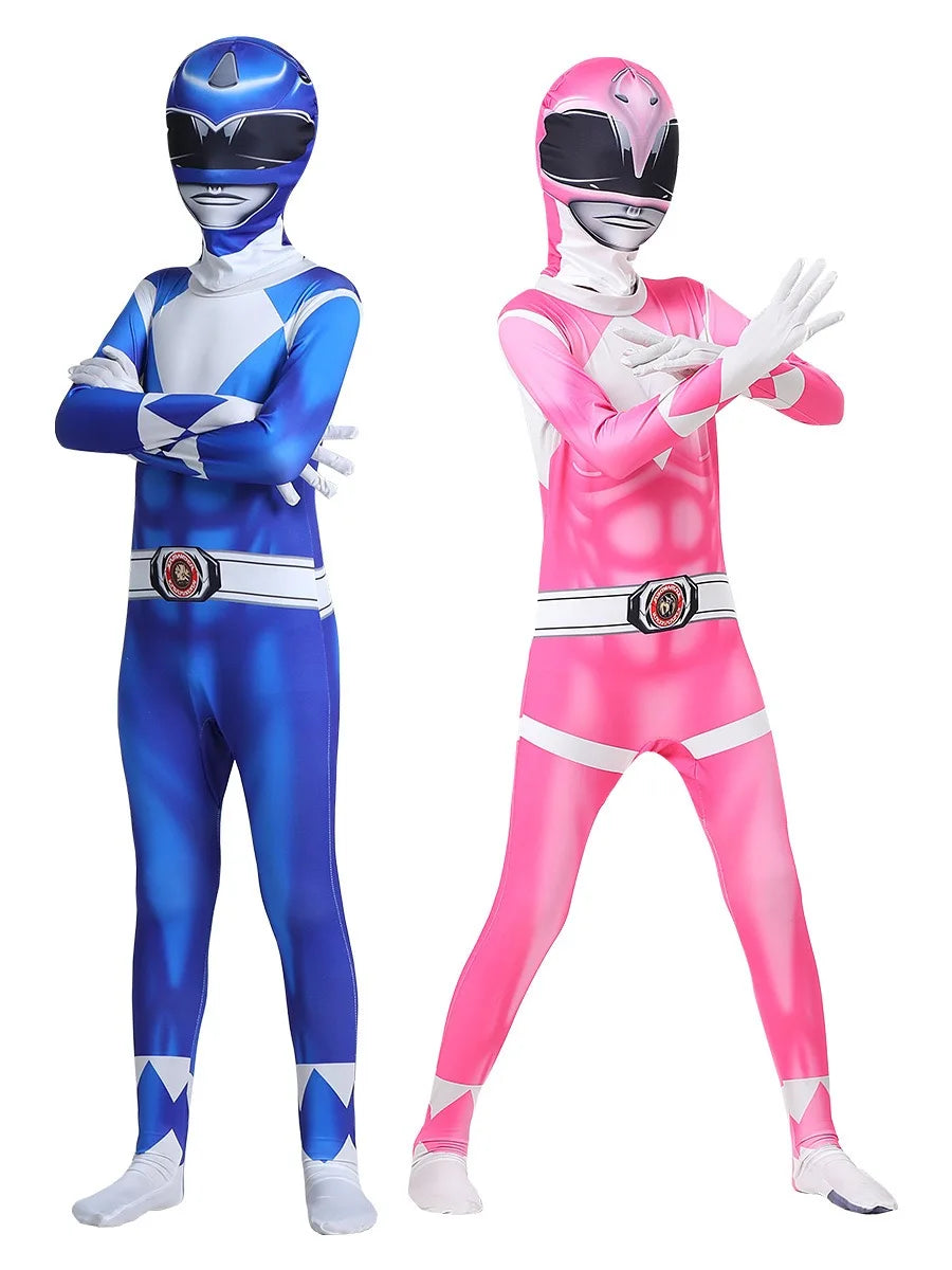 Adult Morpher Superhero Samurai Sentai Shinkenger Rangers Costume Halloween Costume Mask - Pink / 180