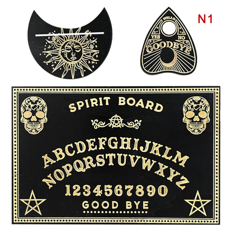 12-Inch Engraved Wooden Pendulum Divination Board