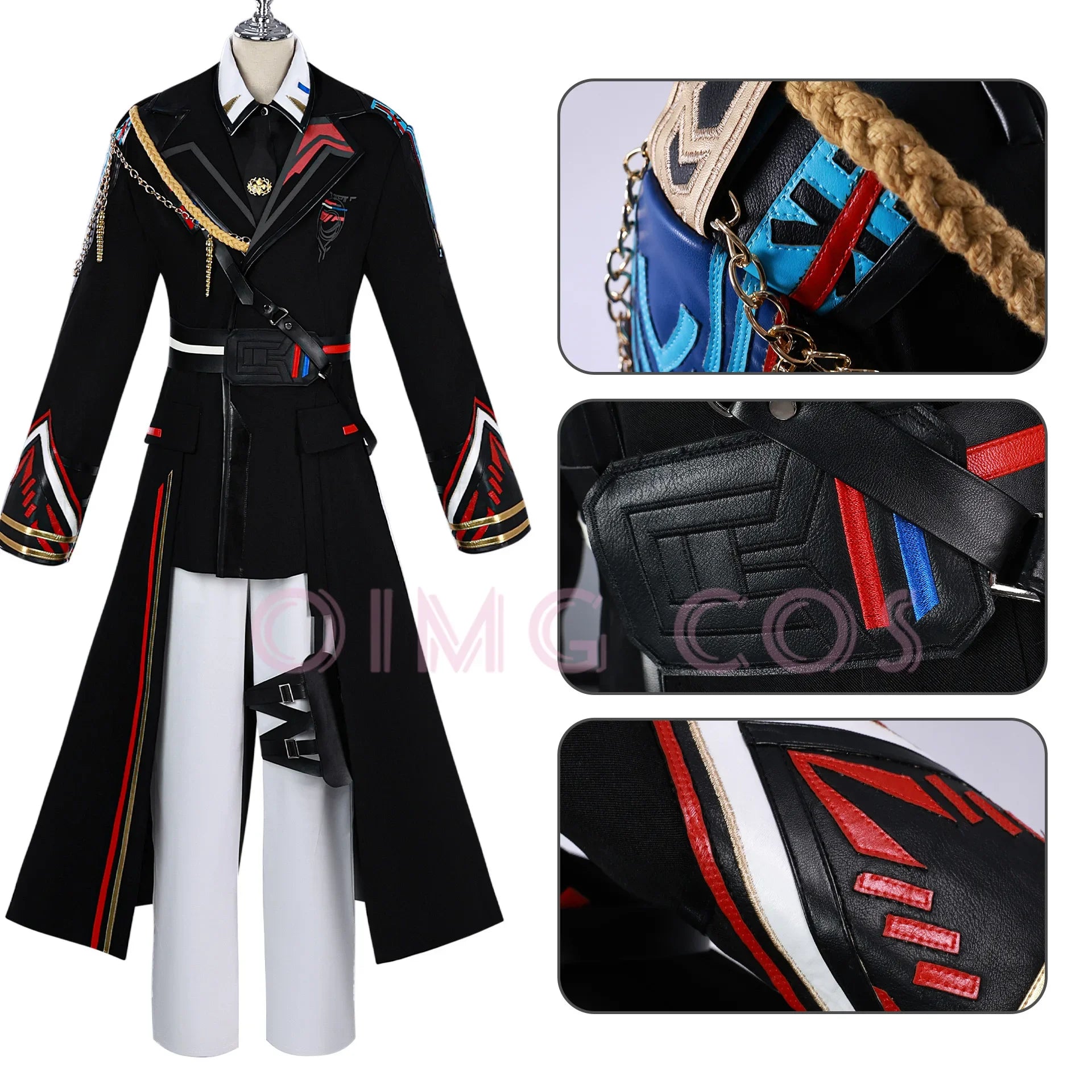 Love and Deepspace Caleb Costume Uniform Anime Halloween Adult Costumes Women Game - Costume / M