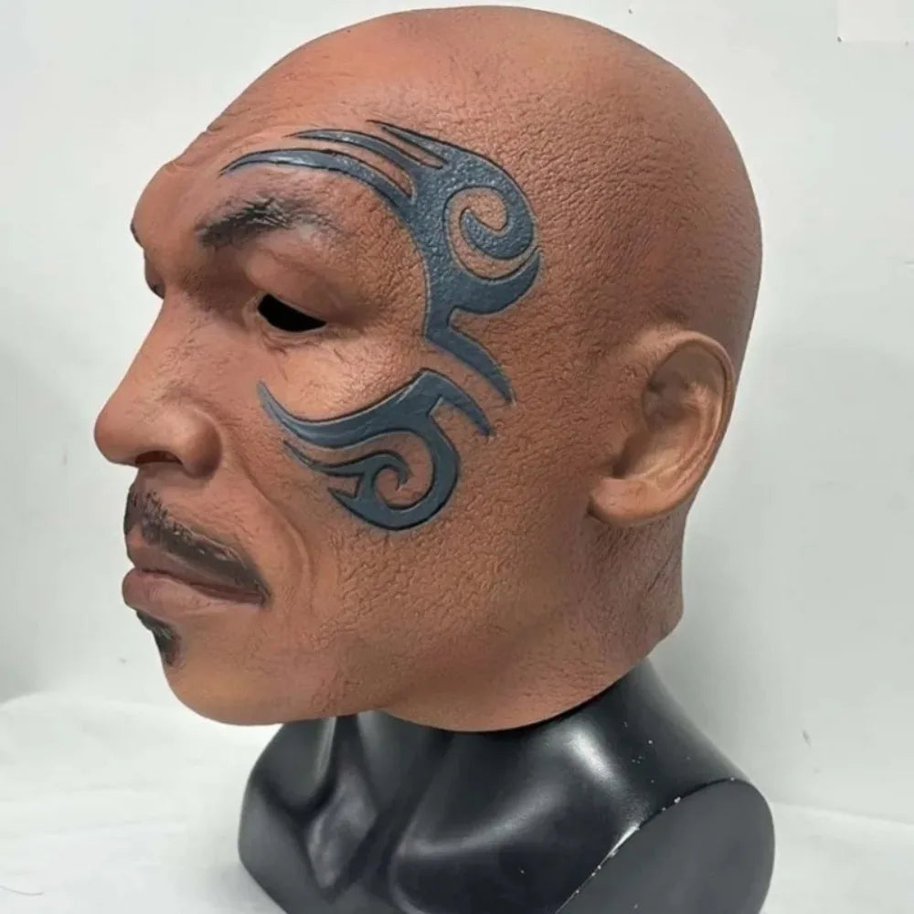 Boxing Champion Mike Tyson Role Headgear Halloween Party Funny Latex Mask Ball Dress Up Clothing Accessories