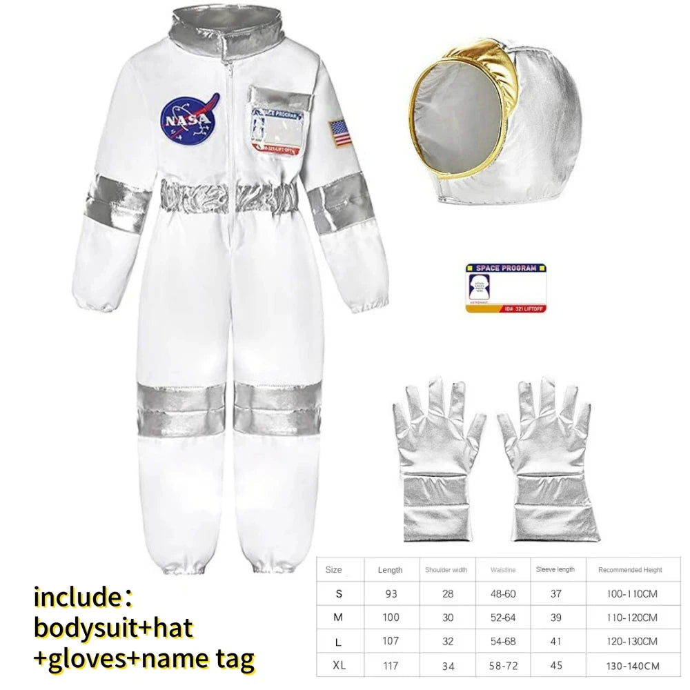 Boy'S Space Suits Astronaut Costume For Kids Cosplay Girl Space Performance Astronaut Spaceman