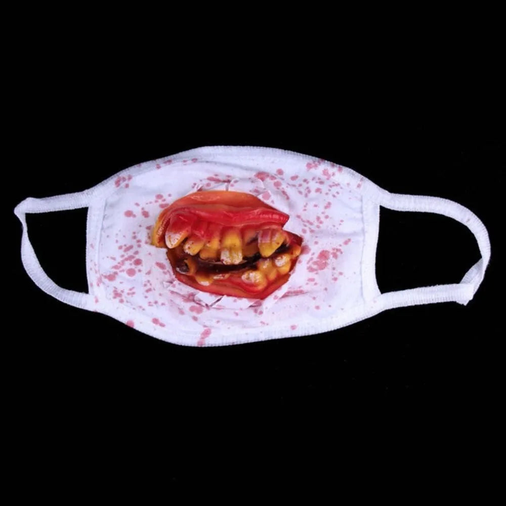 Ghost Realistic Blood Stain Mittens Zombie Props Mask - alternate view 8