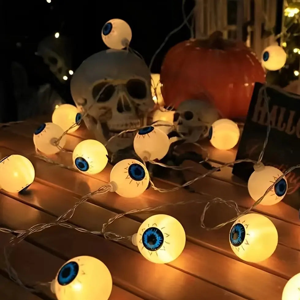 Halloween Decorations Eyeball String Lights LED Fairy Lights Spooky Horror - product image 7