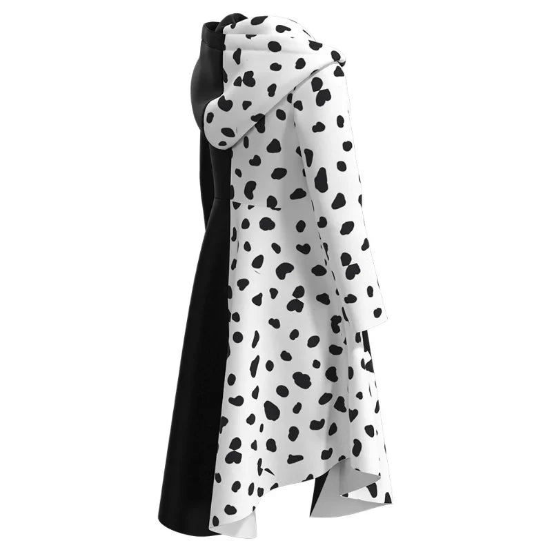 Women's Black-and-White Fashion Villain Maid Vestido Uniform Suit Costume - alternate view 3