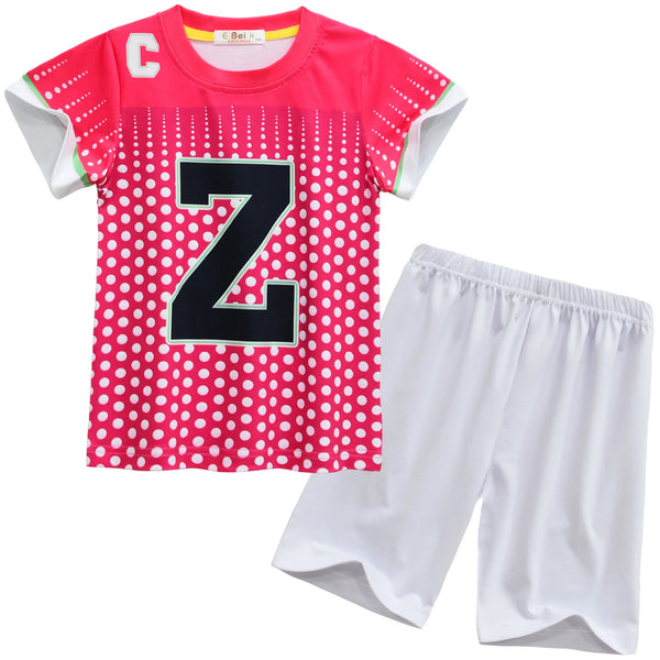Kids Zombie Football Player-Inspired Shirts Pants Uniform Outfits for Boy