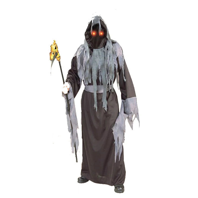 Halloween Grim Reaper Devil Adult Men Cosplay Killer Costume With Mask For Halloween Stage Theme Party Dress - product image 2