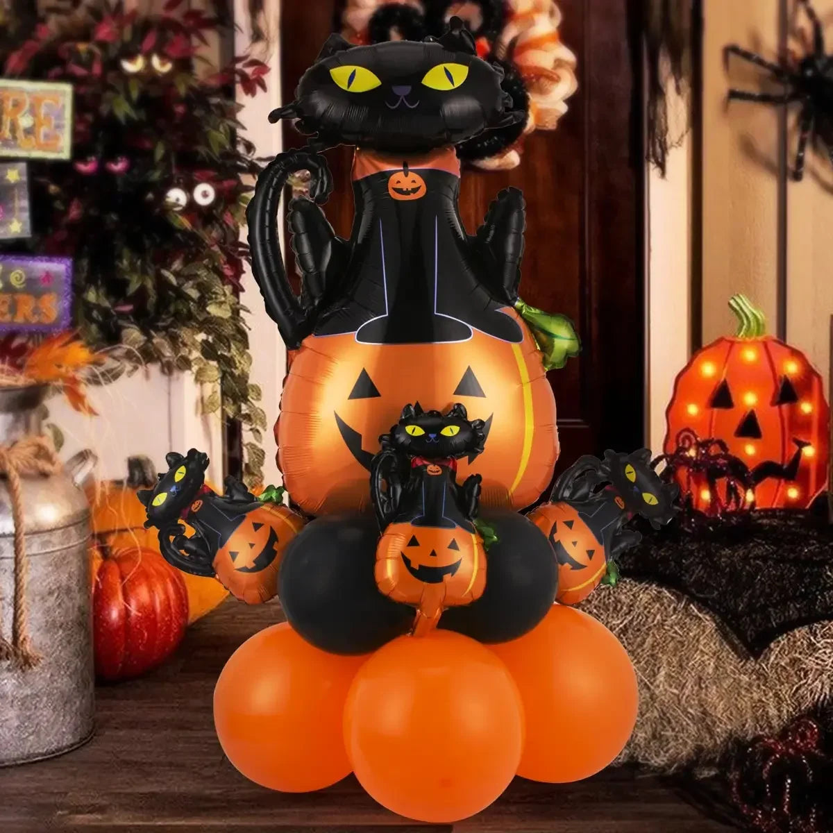 12–13 Piece Black & Orange Happy Halloween Balloon Set - product image 5