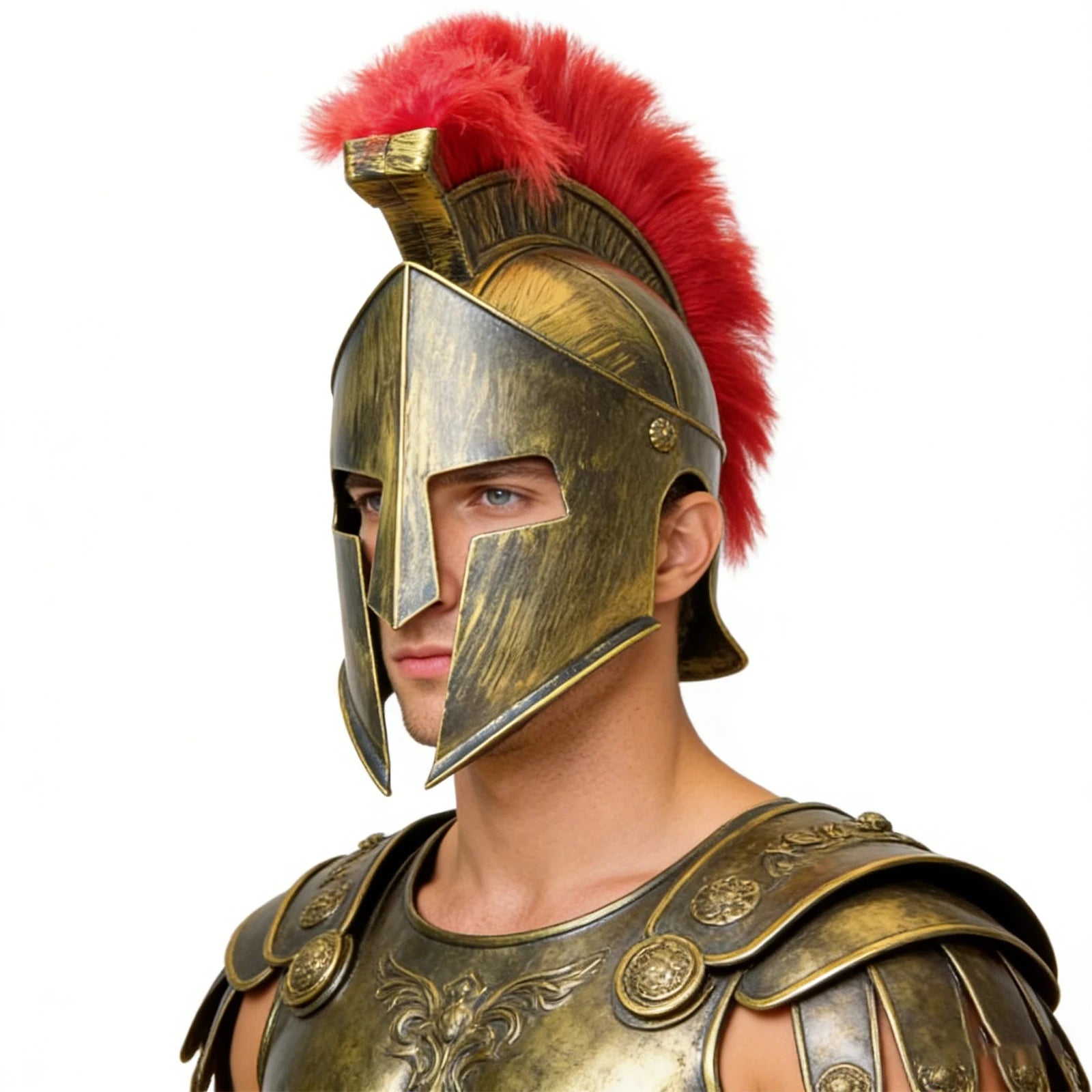 Roman Warrior Greek Costume Helmet Medieval Knight Hats Gladiator Spartan Headwear - View 5