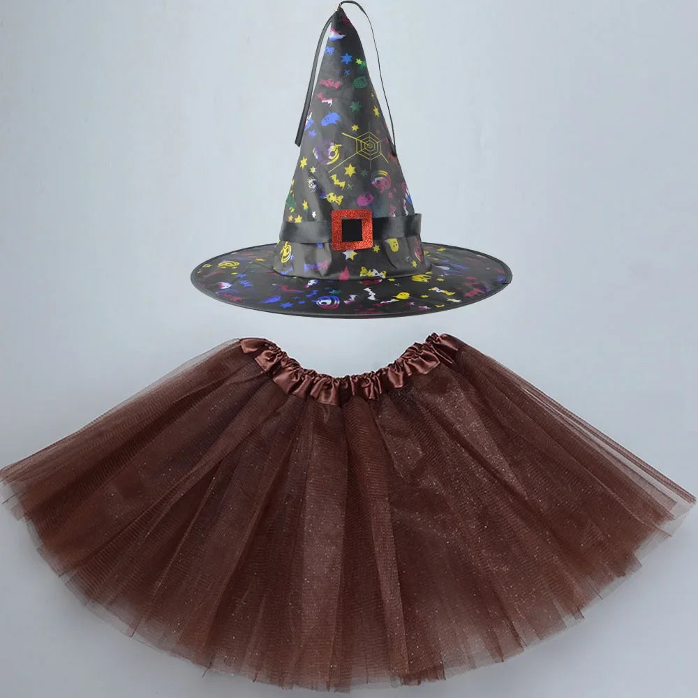 Witch Costumes for Children Kids Wizard Hat Costume Girls - product image 13