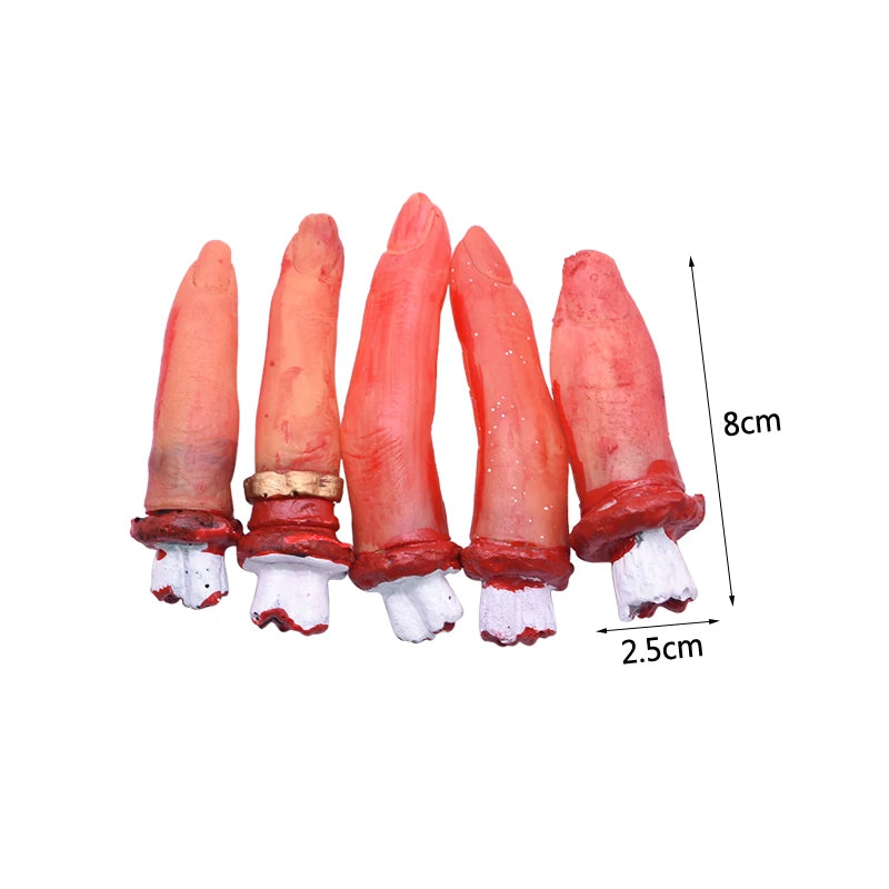 Horror Halloween Party Props Scary Bloody Fake Hand Finger Leg Foot Heart for - product image 8