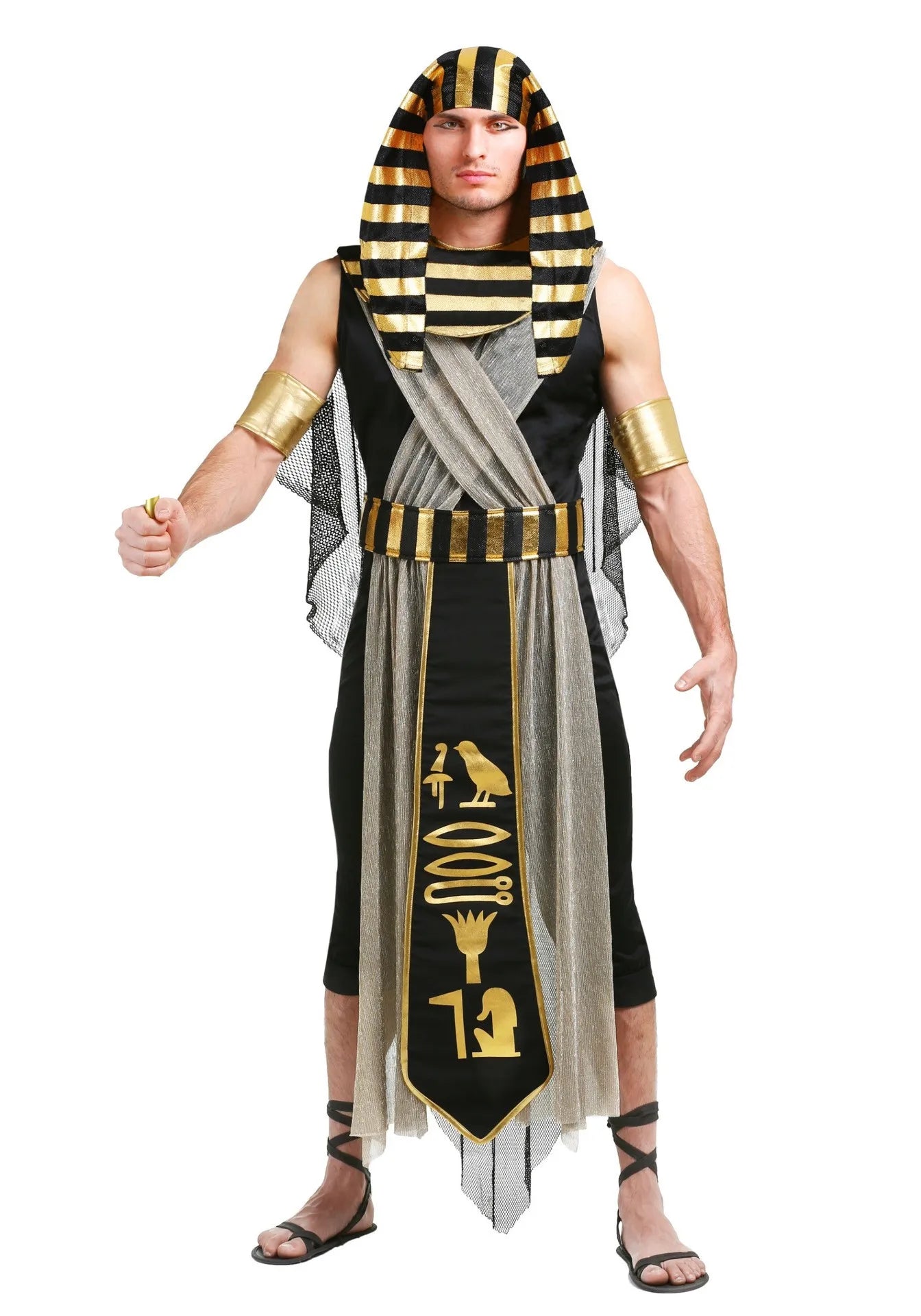 Egyptian Pharaoh King & Queen Couple Costume