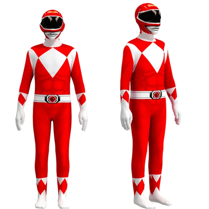 Adult Morpher Superhero Samurai Sentai Shinkenger Rangers Costume Halloween Costume Mask - Pink / 190
