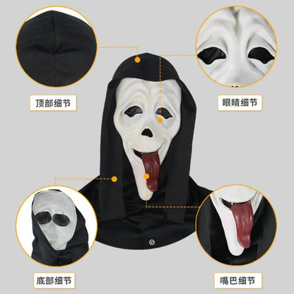 Halloween Costume Screaming Horror Props Mask Breathable Skeleton Mask Horror Halloween - View 5