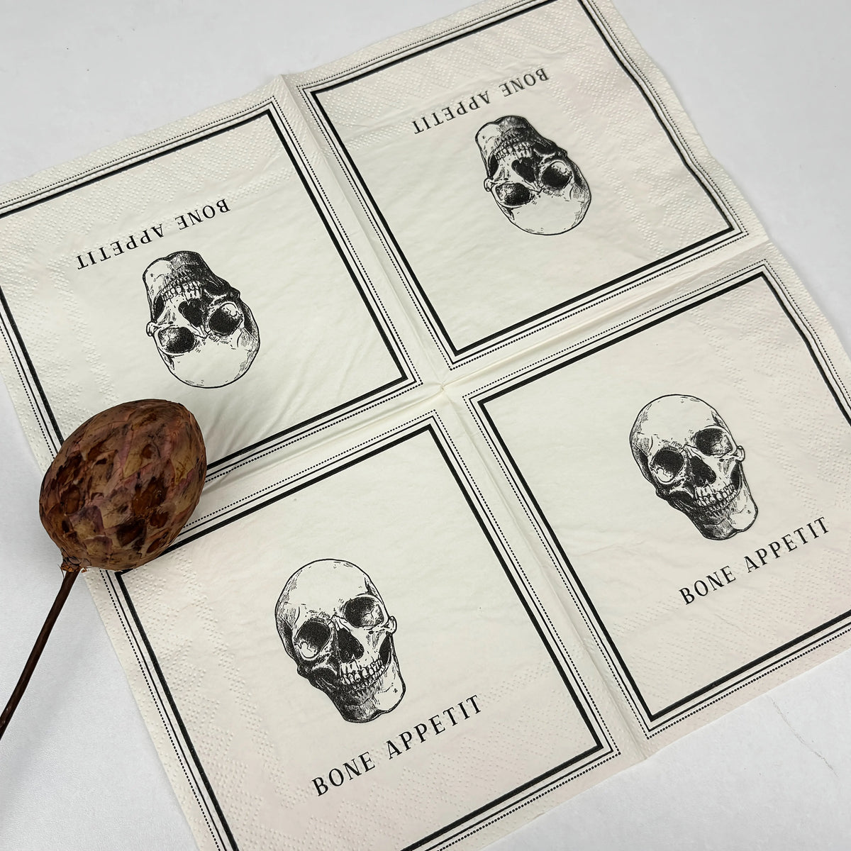 Skull Halloween Paper Napkins - Party Table Decorations - product image 3