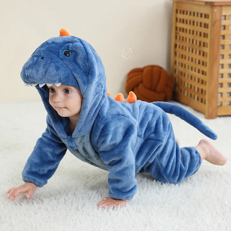 Blue Dinosaur Baby Halloween Costume - 2-36 Months - Elephant 2-5 Months(70)