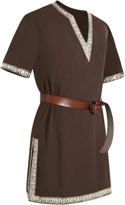 Men's Medieval Knight Tunic Renaissance Mercenary Scottish Warrior LARP Costume - alternate view 7