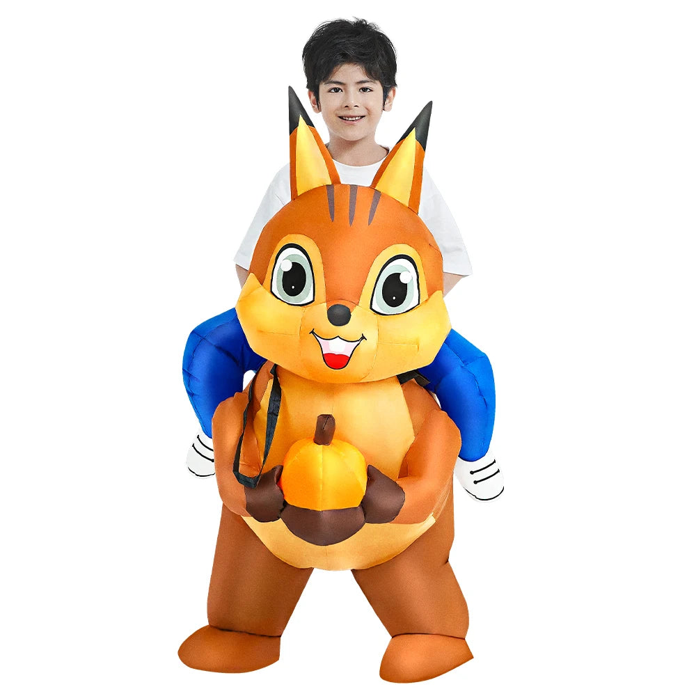 Child Kids Mascot Dinosaur Inflatable Costumes Unicorn Rooster Anime Dress Suits