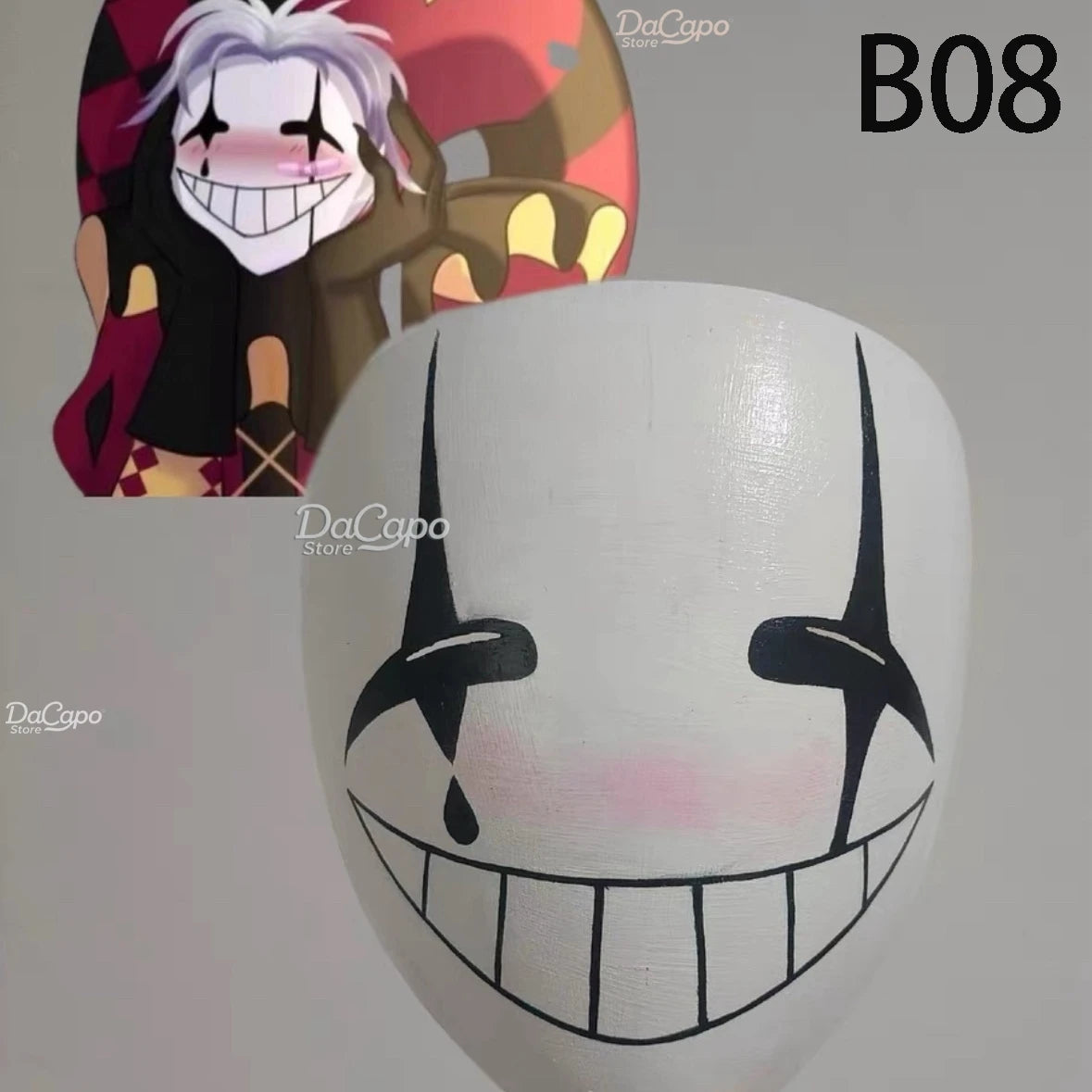 Freak Circus Pierrot Costume Clown Outfit Costume Game Halloween Horror Men's Cosplay - HarleQ / L