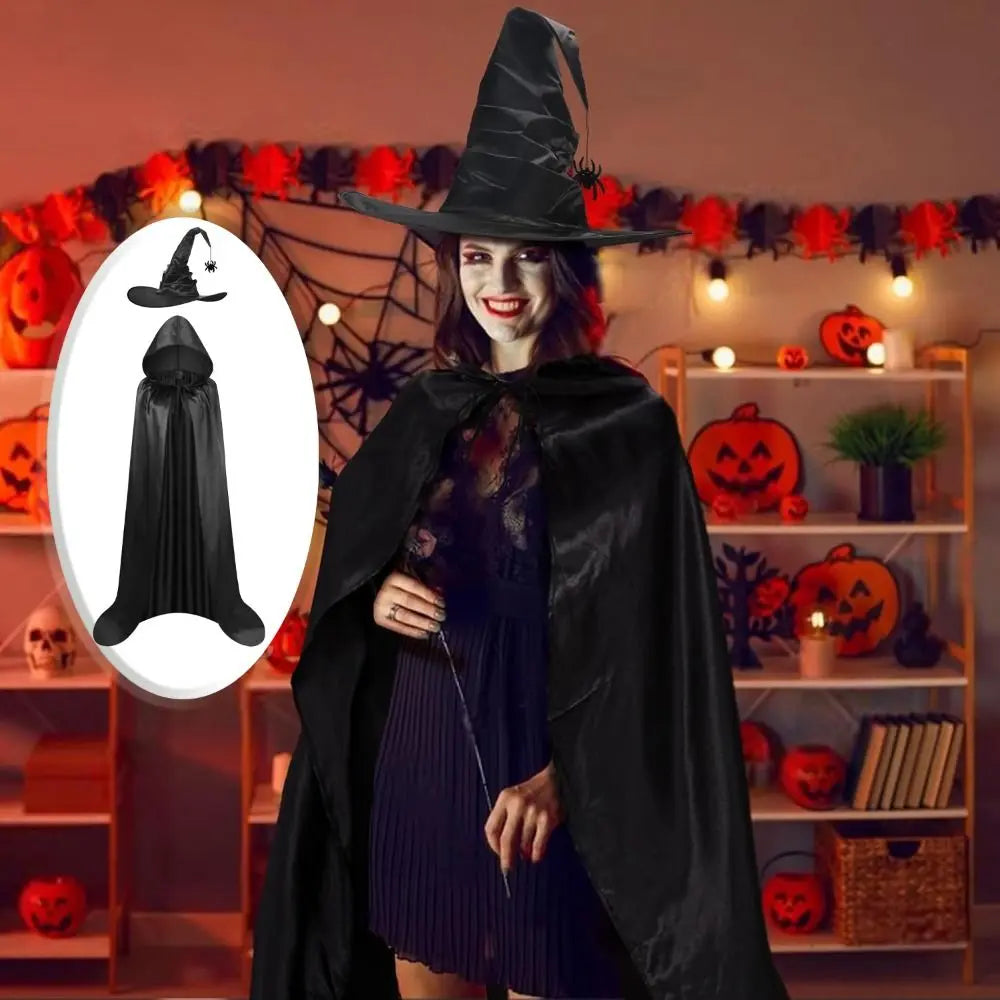 Creative Bat Hat Halloween Cloak Party Props Costume Halloween Cosplay Hooded Cape Funny Grim Reaper Cloak - product image 1