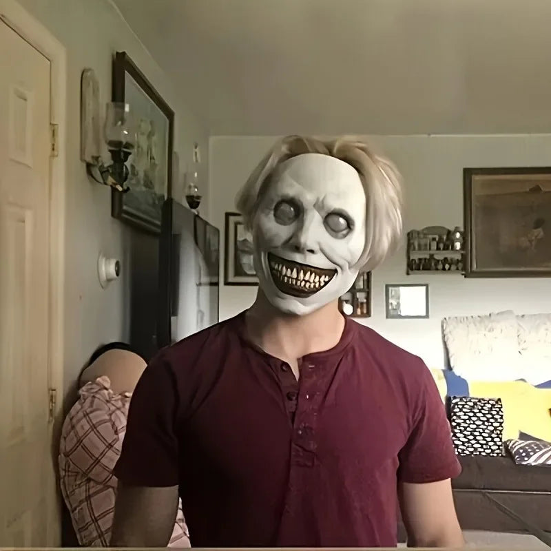 Zombie Mask - Scary Clown & Demon Dual Face Design Lightweight Breathable for Costume - View 3