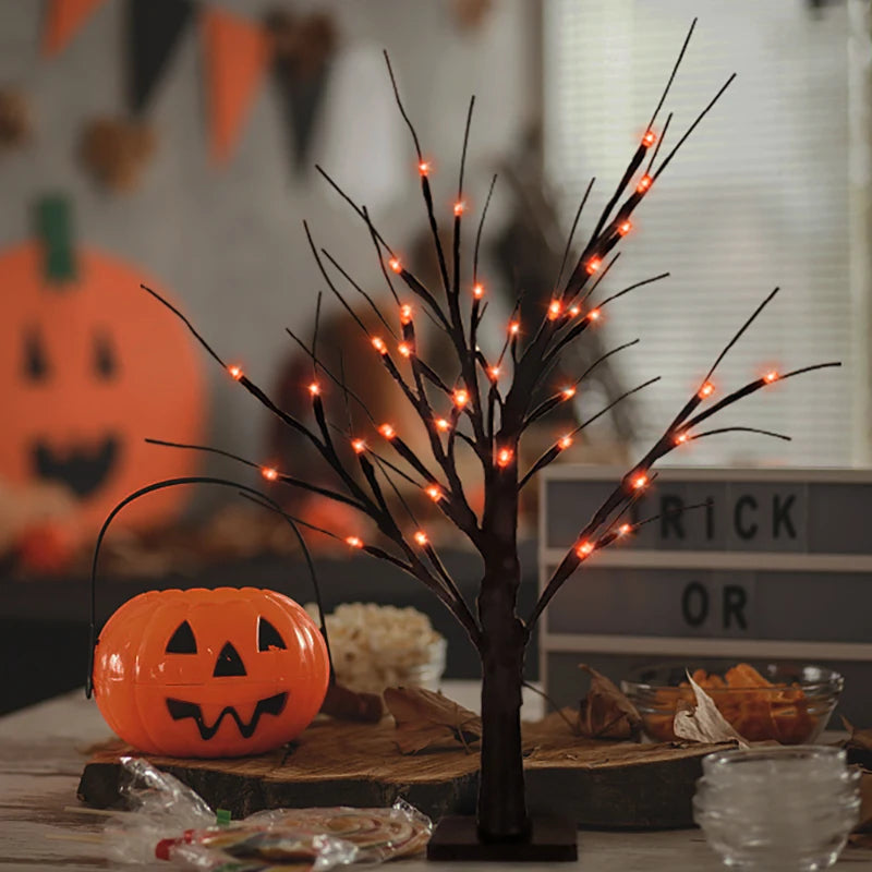 Halloween Decor LED Birch Tree Light Halloween Party Hanging Ornaments Tree - product image 2