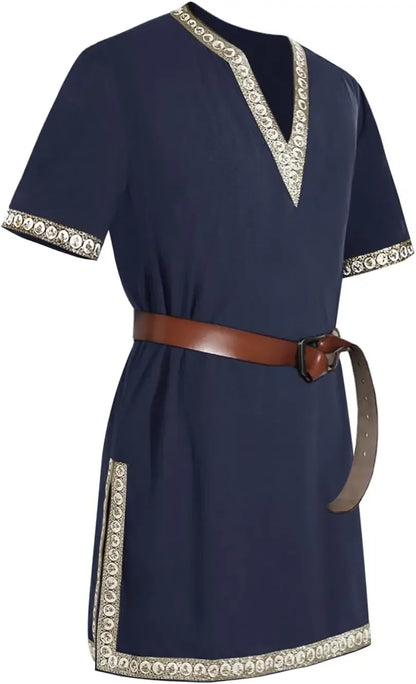 Men's Medieval Knight Tunic Renaissance Mercenary Scottish Warrior LARP Costume