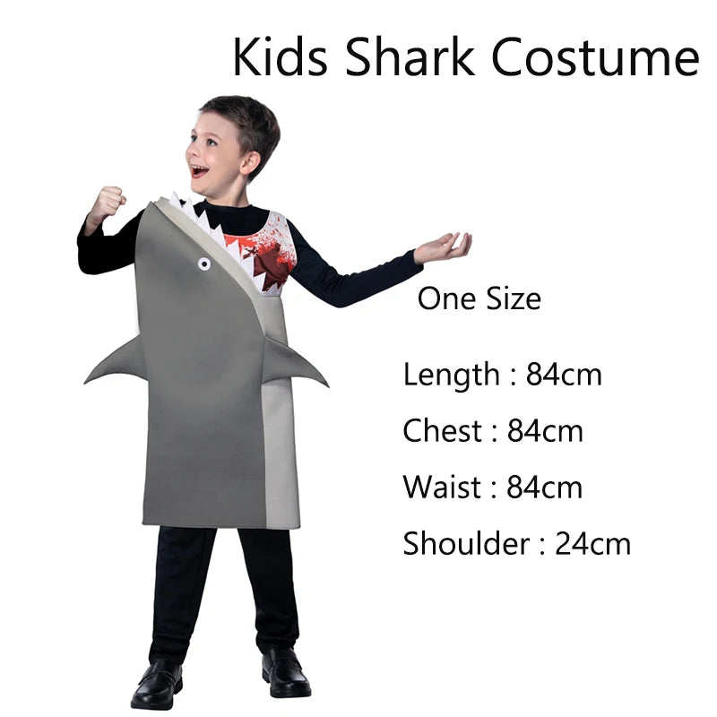 Funny Shark Attack Costume | Kids & Adults Halloween Outfit