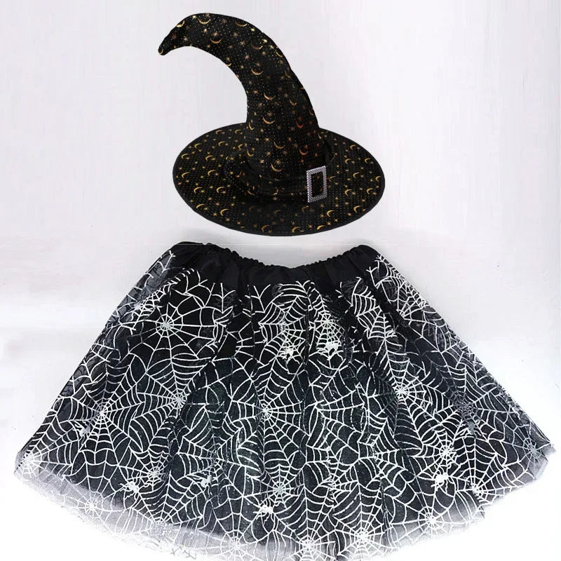 Witch Costumes for Children Kids Wizard Hat Costume Girls - product image 21